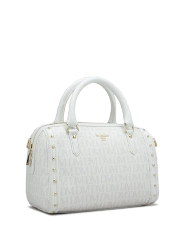 Da Milano Genuine Leather White Satchel (01296) (Small)