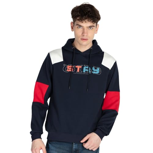 Status Quo Mens Mix & Match Hooded Sweatshirt Navy