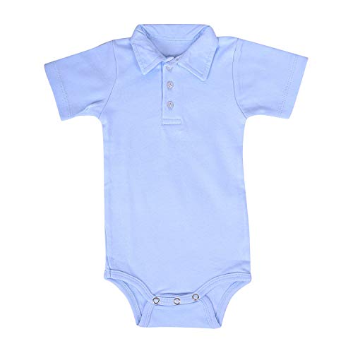 MOM'S HOME Baby's Organic Cotton T-Shirt Bodysuit with Dot, Car, Blue (Multicolour, 3-6 Months) - Pack of 3