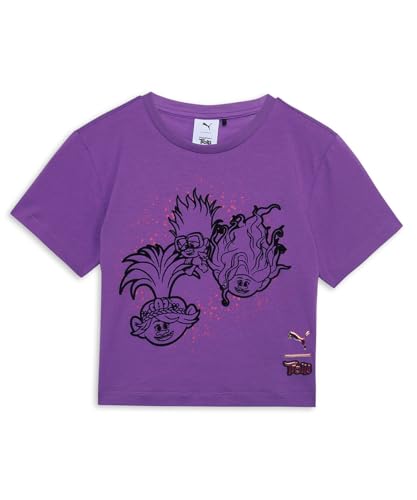 Puma Girl's Relaxed Fit Tees (624854_Ultraviolet