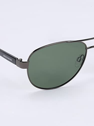 Skechers Grey Aviator Sunglasses for Men – Large