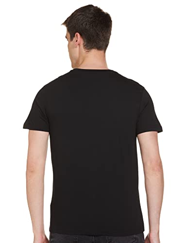 Max Men Solid Lounge Regular Fit T-Shirt_Su23Ltsscn00Black_L Black