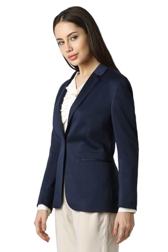 Van Heusen Women's Blazer (VWKZFRGFA53330_Navy