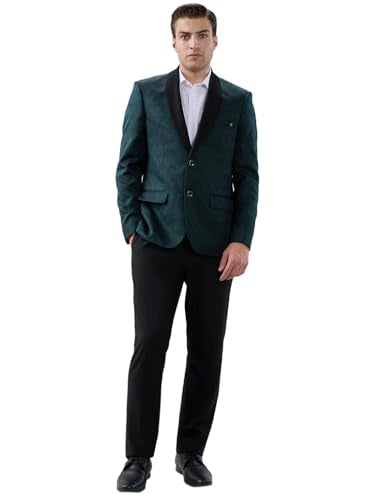 Raymond Green Jacquard Pattern Men Suit