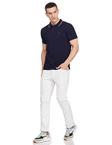 Allen Solly Men's Regular Fit T-Shirt (ASKPQRGFW82524_Navy_XL)