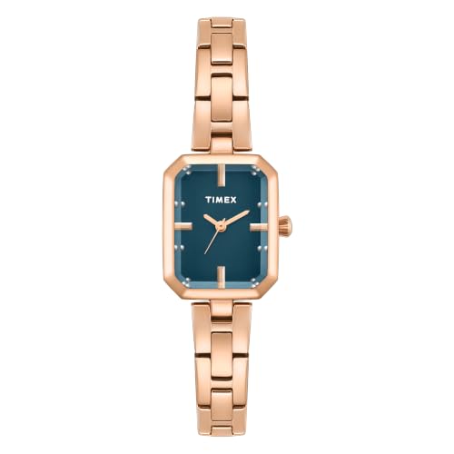 TIMEX Octogonal 20mm Teal Dial Analog Women Watch - TWEL29804