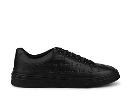 LOUIS STITCH Egyptian Black Shoes for Men | Lightweight Shoes | Comfortable & Durable All-Day Sneaker| LSP-SNK-LSEMJB| UK-10