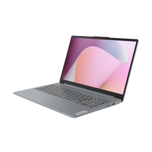 Lenovo IdeaPad Slim 3 15.6" FHD Touch Laptop, AMD Ryzen 5 7520U, 8GB DDR5 RAM, 512 SSD, Windows 11 Home, AMD Radeon 610M, Copilot AI, Artic Grey, 82XQ00RSUS