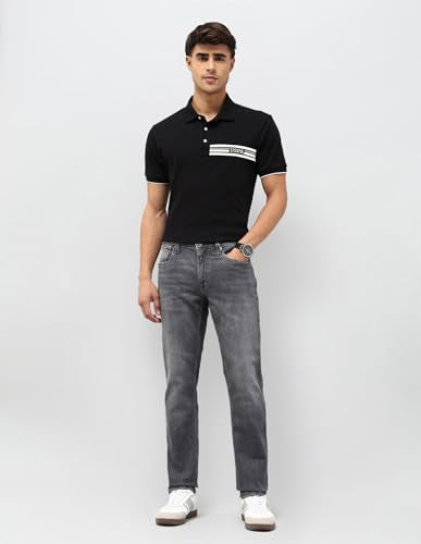 U.S. Polo Assn. Denim Co. Men's Brandon Slim Tapered Fit Grey Jeans (UDJEN1823_Grey_40)