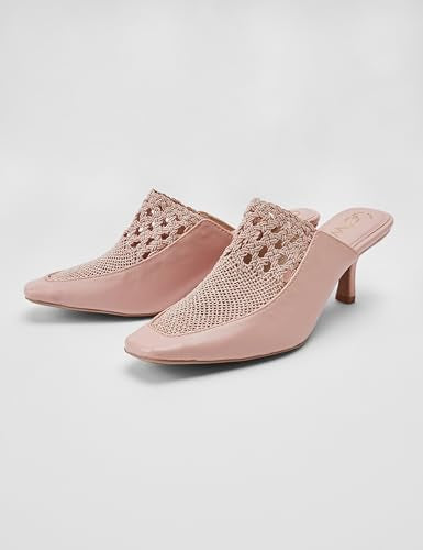Catwalk Women Stylised Open Back Kitten Heels | For Women & Girls (PINK,9 UK)