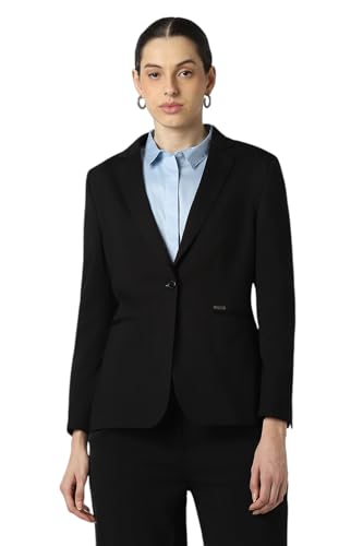 Van Heusen Women's Blazer (VWKZFRGFW00149_Black