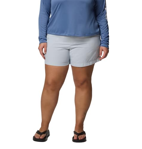 Columbia Women Grey Omni-Shade W Backcast II Short, Grey, L, Watersports | Sun Protection