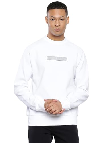 Calvin Klein Mens White Color Sweatshirt (XS)