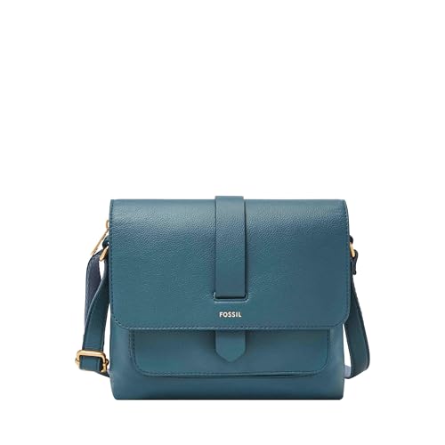 Fossil Women's Kinley Blue Crossbody Bag ZB7878106