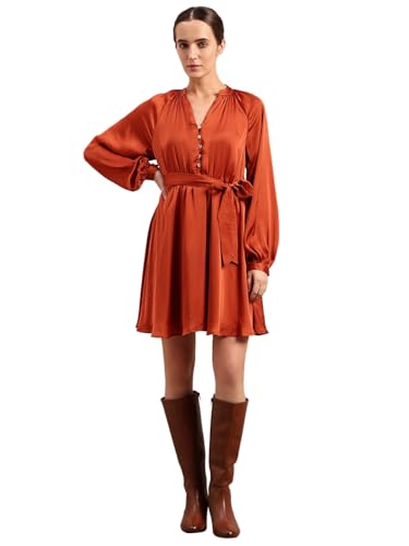 VERO MODA Women's Mini Dress Rust