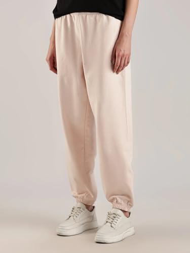 Calvin Klein Jeans Women's Regular Casual Pants (47B235G830-Pink_Silver Peony