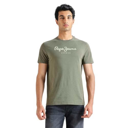 Pepe Jeans Men's Slim Fit T-Shirt (PM509881_Leaf Green