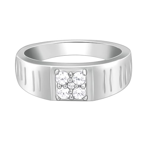 GIVA 925 Silver Monolith Ring For Him, Fixed Size, Indian -17 | Gifts for Men and Boys | With Certificate of Authenticity and 925 Stamp | 6 Months Warranty