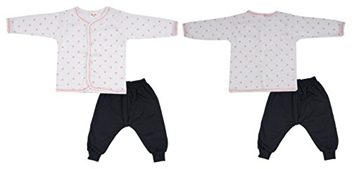 Fareto Unisex Cotton Clothing Set (Combo Pack-(2-7)-0-6 Months, Multi-Coloured, 0-6 Months) Multicolour