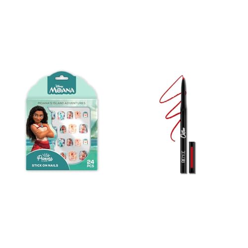 RENEEPrincess by Disney Moana’s Island Adventures Press On Nails With 1 Prep-pad & 1 Manicure Stick | 24N Valentine Combo 04