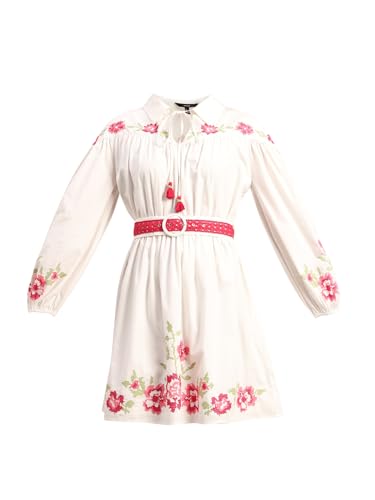 VERO MODA Women's Fit and Flare White Dress
