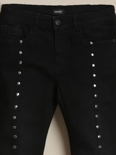 Allen Solly Girl's Regular Jeans (AGDNEBTFU37402_Black