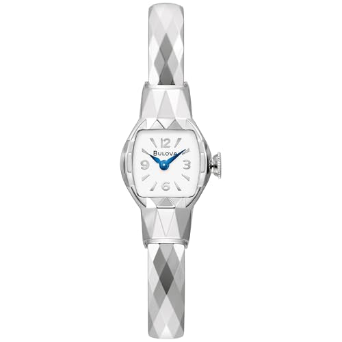Bulova Ladies Limited Edition American Girl 2 Hand Silver Stainless Steel Quartz Bangle Watch Style:96L333, Silver