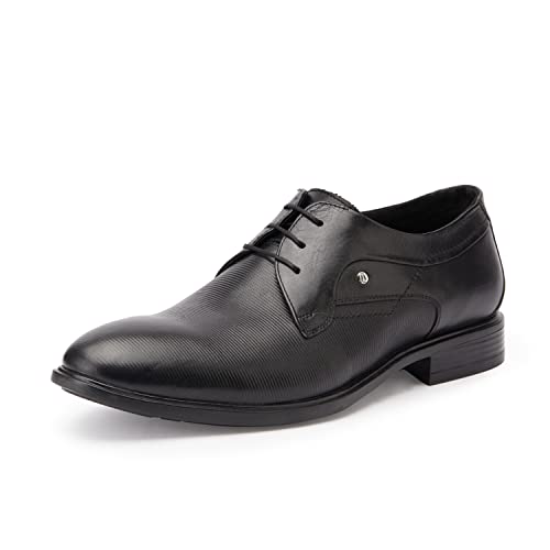 Hush Puppies New Zampa Derby E Men's Black Formal Shoes - 8 UK (8246070)