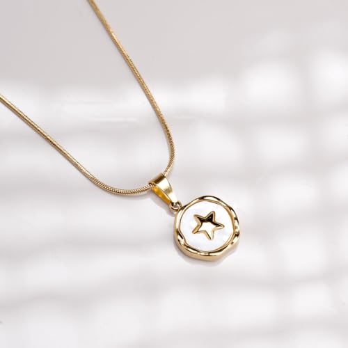 PALMONAS Orbit Star Necklace for Womens - Waterproof & Anti-Tarnish, Gift for Girls & Women