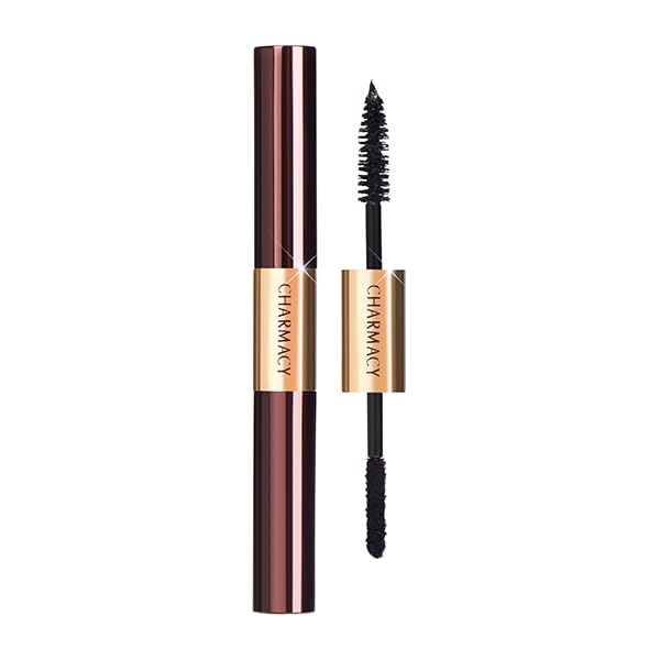 Charmacy Milano Power Lash Mascara, 5X Volume & Length, Lash Enhancing Fibres, Dual Side Mascara, Lightweight & Long Lasting Fiber Mascara, 4gms + 1gms