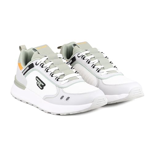 Red Chief Men’s Athletic Running Sneakers | Breathable Mesh Upper | Durable Synthetic PU | Low-Cut Lightweight Design | Grey (R1744)