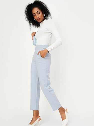 Max Women Structured Formal Trousers (SFB3113BLUE)_34
