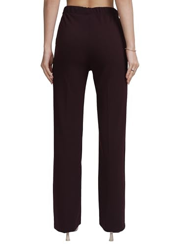 Tokyo Talkies Women Purple High-Rise Regular Trousers