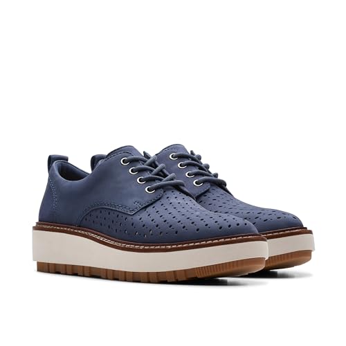 Clarks OriannaW Move Navy Nubuck