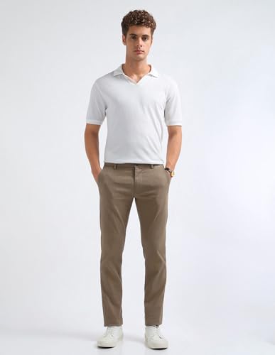 Arrow Men Khaki Casual Trouser_ASAETRO2985_38