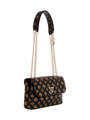 GUESS Mocha Logo Printed Daryna Crossbody Bag