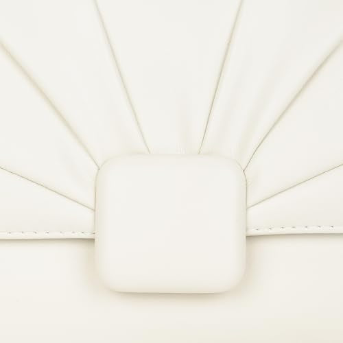 Fastrack CuddleKnot Sling | White Faux-Leather Women’s Handbag | Crossbody Sling with Chain Strap, Quilted Design & Dual Closure | Casual & Party Carry Bag