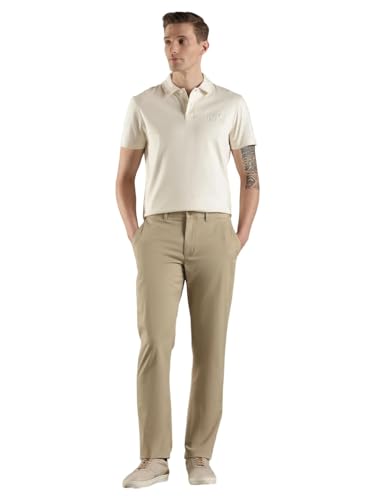 Relaxed Fit Solid Mid Rise Chino