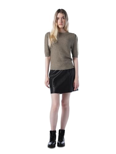 ONLY Women's Rayon Blend Classic Pullover Sweater (15350776- Cub