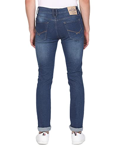 U.S. POLO ASSN. Men Blue Stone Wash Regallo Skinny Fit Jeans