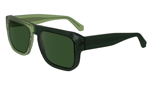 CALVIN KLEIN Men's CKJ24607S Sunglasses, Green to Dark Green, One Size, Green to Dark Green, One Size