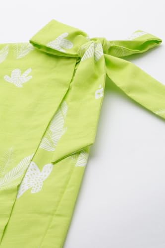 Girls Green Printed Casual Top and Shorts