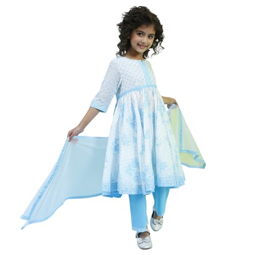 Biba Women's White Cotton Gathered Suit Set