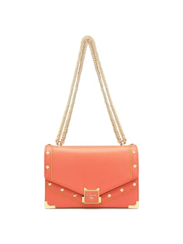 Da Milano Genuine Leather Orange Shoulder Bag (00588B) (Small)