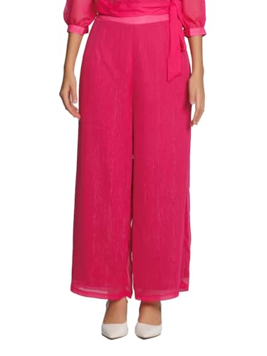 Zink London Women's Pink Solid Straight Palazzo