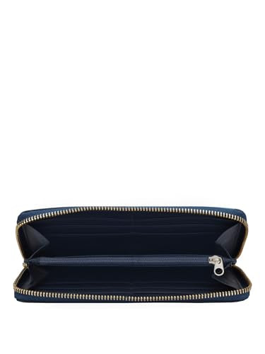 Da Milano Premium Leather Wallet for Women | Multi Compartment Travel Wallet - Blue & Light Blue