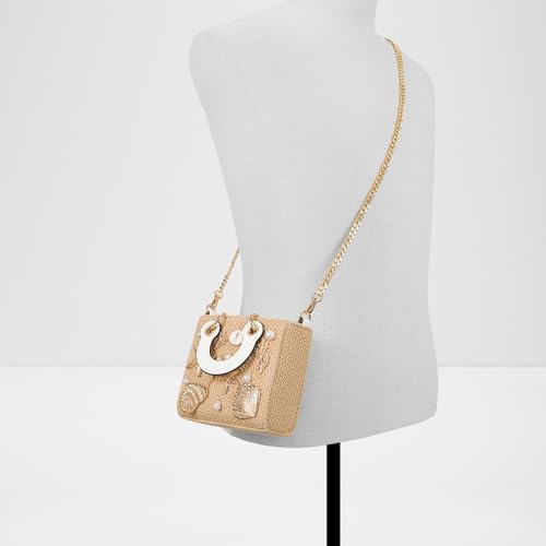 Aldo Women's SEASHELLMINIX Satchel Bag, Beige
