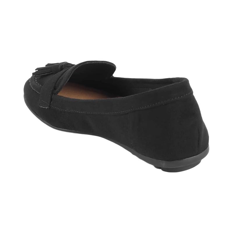 tresmode Jonum Black Women's Casual Loafers in Size 3 UK / 36 EU