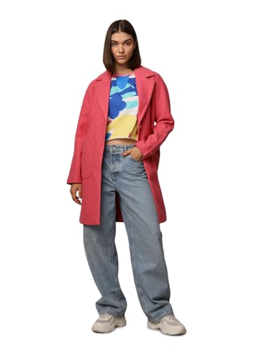 ONLY Women's Loose Fit Pink Coat