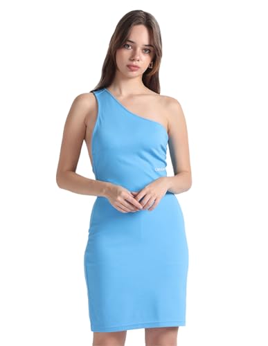 Calvin Klein Womens Blue Color Dress (S)